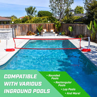 Thumbnail for GoSports AquaSpike Pro Pool Volleyball Set - Red