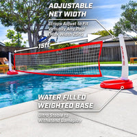 Thumbnail for GoSports AquaSpike Pro Pool Volleyball Set - Red
