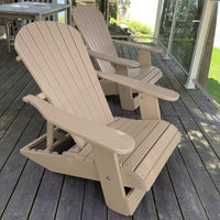 Thumbnail for Wooden Royal Elevated Reclining Adirondack Chair (Large)