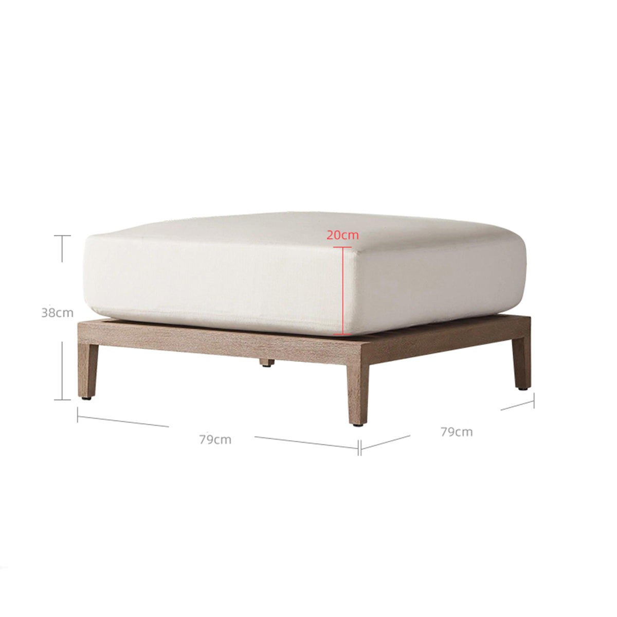 Bruce Leisure Teak Ottoman-1