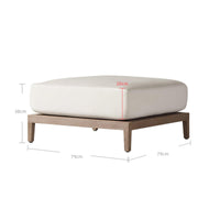 Thumbnail for Bruce Leisure Teak Ottoman-1