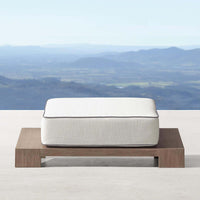 Thumbnail for Denton Outdoor Teak Ottoman-0
