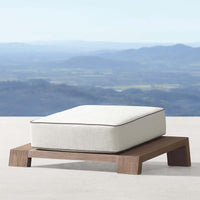 Thumbnail for Denton Outdoor Teak Ottoman-2