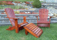 Thumbnail for Treated Dark Knotted Pine 2 Position Classic Adirondack Footrest Ottoman
