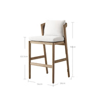 Thumbnail for Malta Teak Bar Chair-1