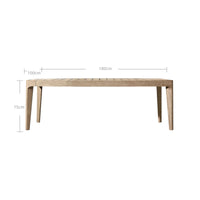 Thumbnail for Malta Teak Long Dining Table-4