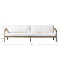 Thumbnail for Malta Teak Rattan Sofa-1