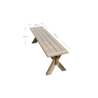 Thumbnail for Nicara Natural Teak Bench-2