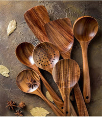 Thumbnail for Teak Wooden Cooking Set-0
