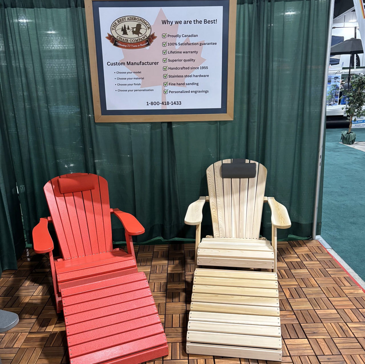 Wooden Royal Elevated Reclining Adirondack Chair (Large)
