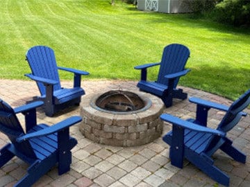 Poly-Luxe Recycled Plastic Folding Royal Adirondack Chair (Large)