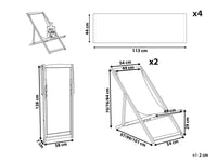 Thumbnail for Toucan Bay Outdoor Sling Chair Set - Set of 2