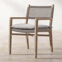Thumbnail for Valan Teak Woven Armchair-4